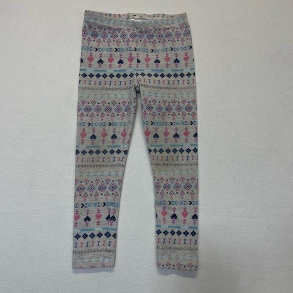 OshKosh B’Gosh Gray Leggings colorful printed design girls Size 4T - Picture 6 of 6